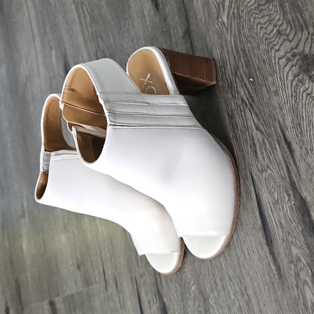 Elegant White Women's Heeled Sandals
